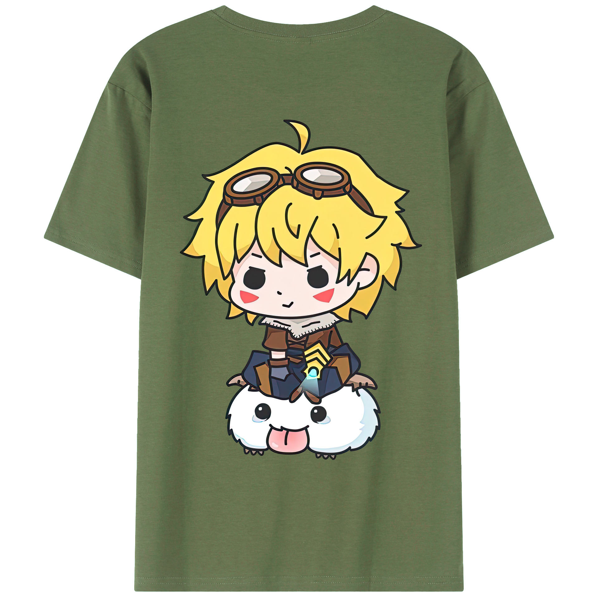 リーグ・オブ・レジェンド League of Legends LOL 綿100％ メンズ半袖Tシャツ（バックプリント） 通気性